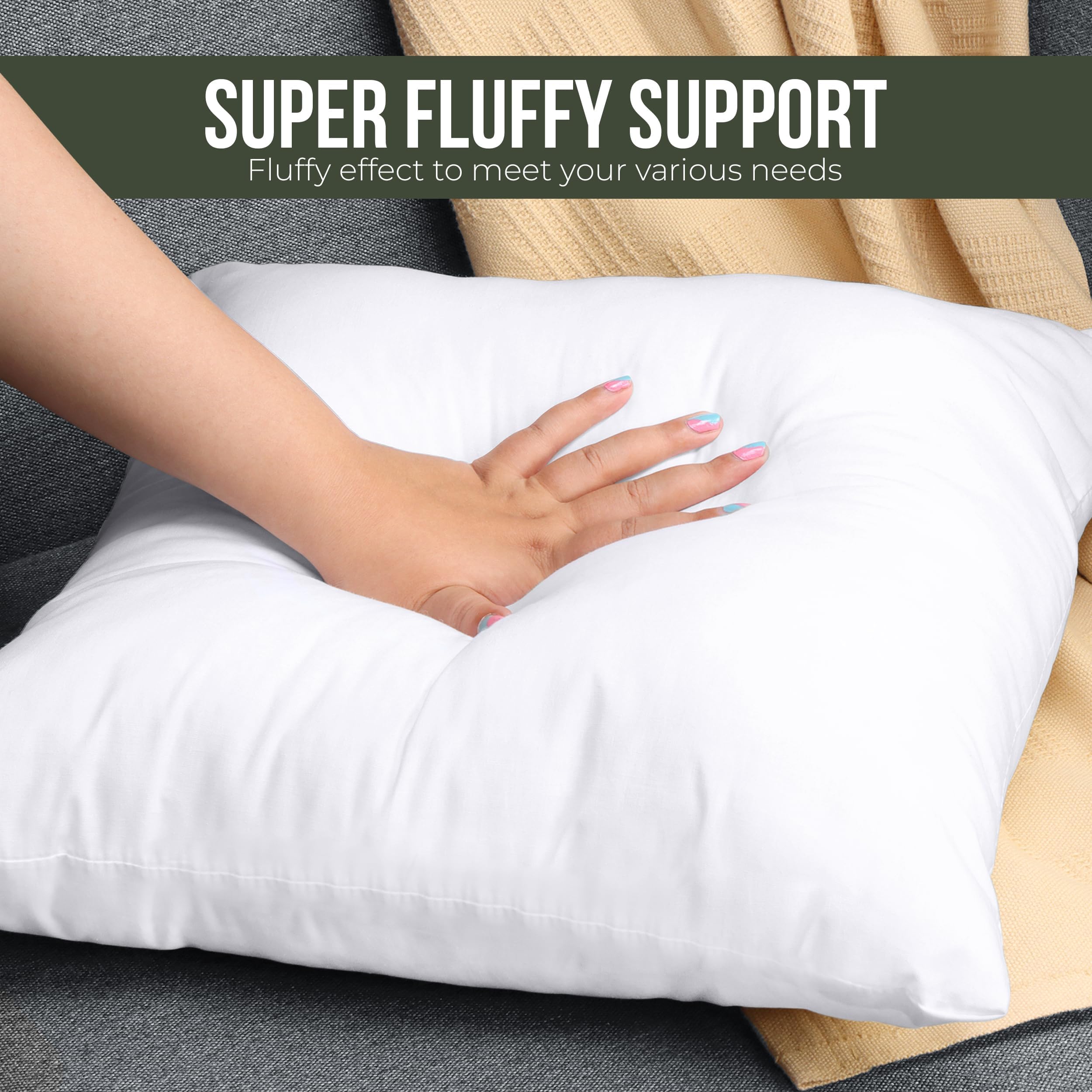 Amazon.com: Utopia Bedding Throw Pillows (Set of 1, White) – 26 x